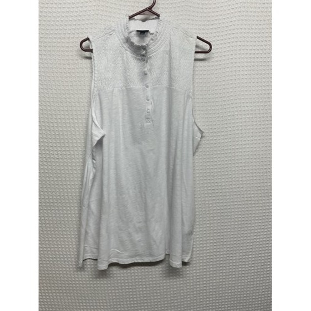 NWT Torrid Heritage Slub Smocked Yoke HenleyNeck Tank Ton Shirt Women 3X China